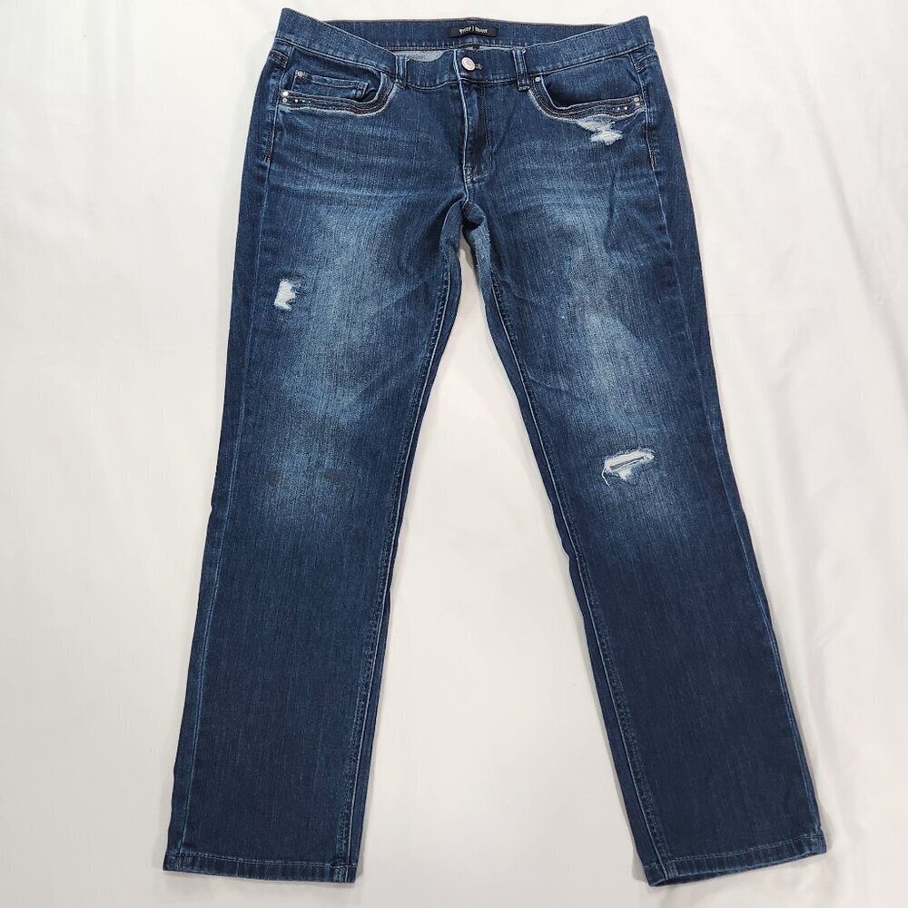 White House Black Market Noir 12R Boot Leg Jeans casual  Lot C